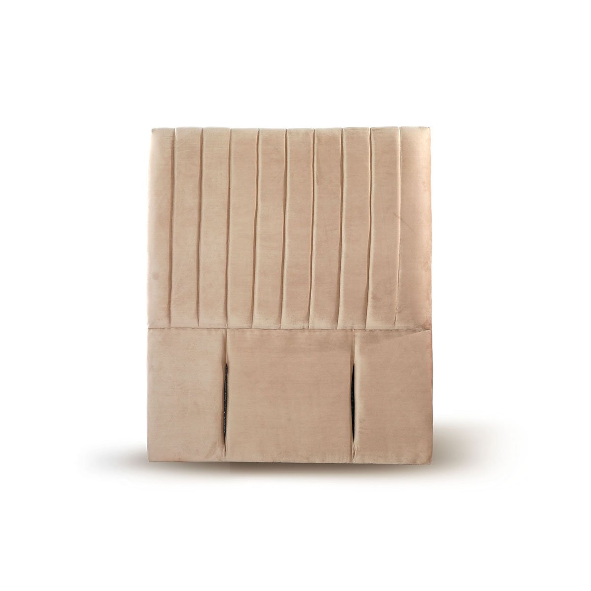RESPALDO LATAM HOME SORRENTO 1 PLAZA MADERA TELA BEIGE - 1