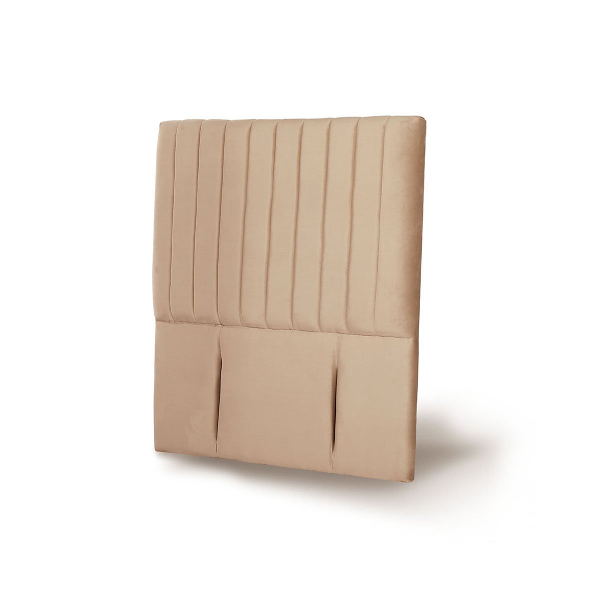 RESPALDO LATAM HOME SORRENTO 1 PLAZA MADERA TELA BEIGE - 2