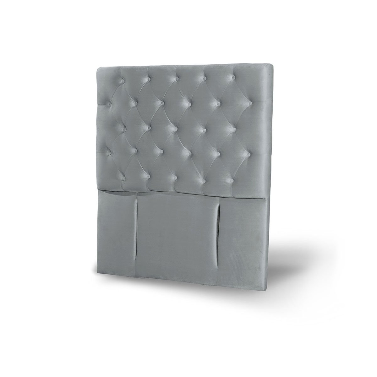 RESPALDO LATAM HOME FLORENCIA 1 PLAZA MADERA TELA GRIS - 2