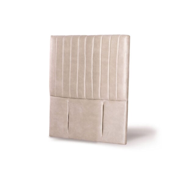 RESPALDO LATAM HOME SORRENTO 1 PLAZA MADERA CUERO BEIGE - 2