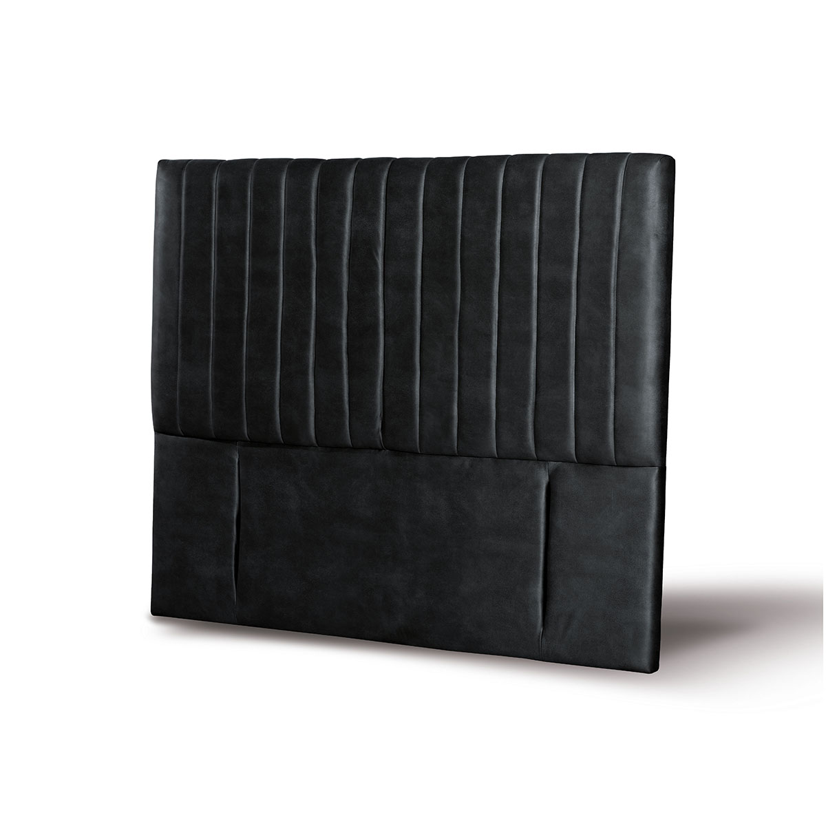 RESPALDO LATAM HOME SORRENTO 2 PLAZAS MADERA CUERO NEGRO - 2
