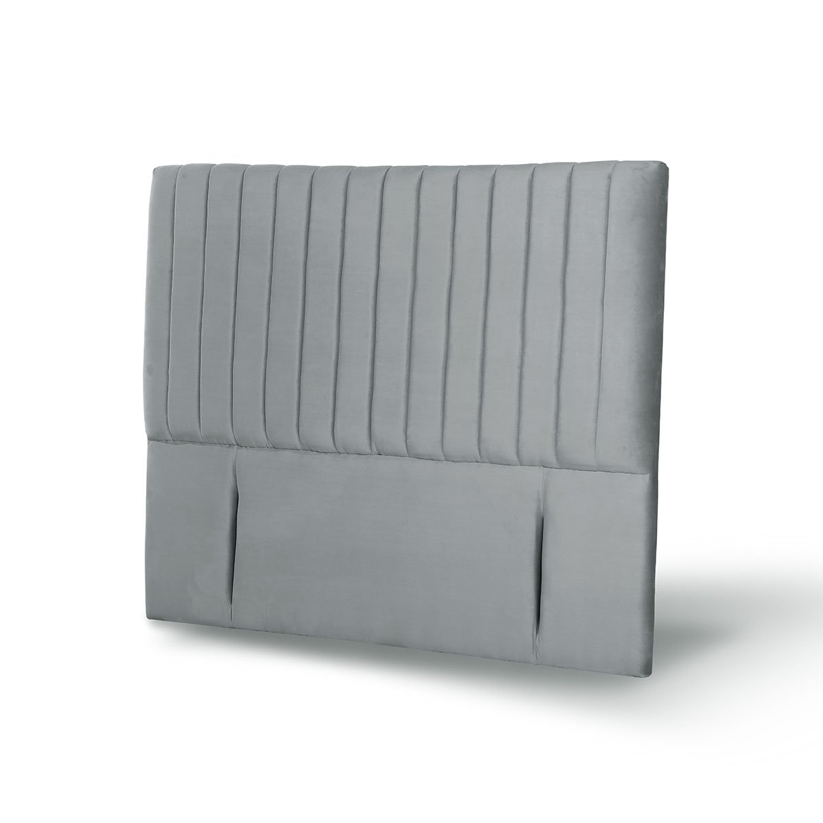RESPALDO LATAM HOME SORRENTO KING MADERA TELA GRIS - 2