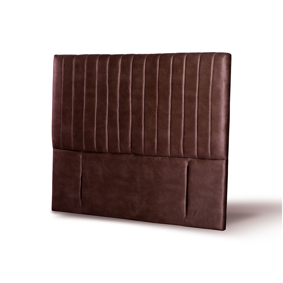 RESPALDO LATAM HOME SORRENTO KING MADERA CUERO GRIS - 1