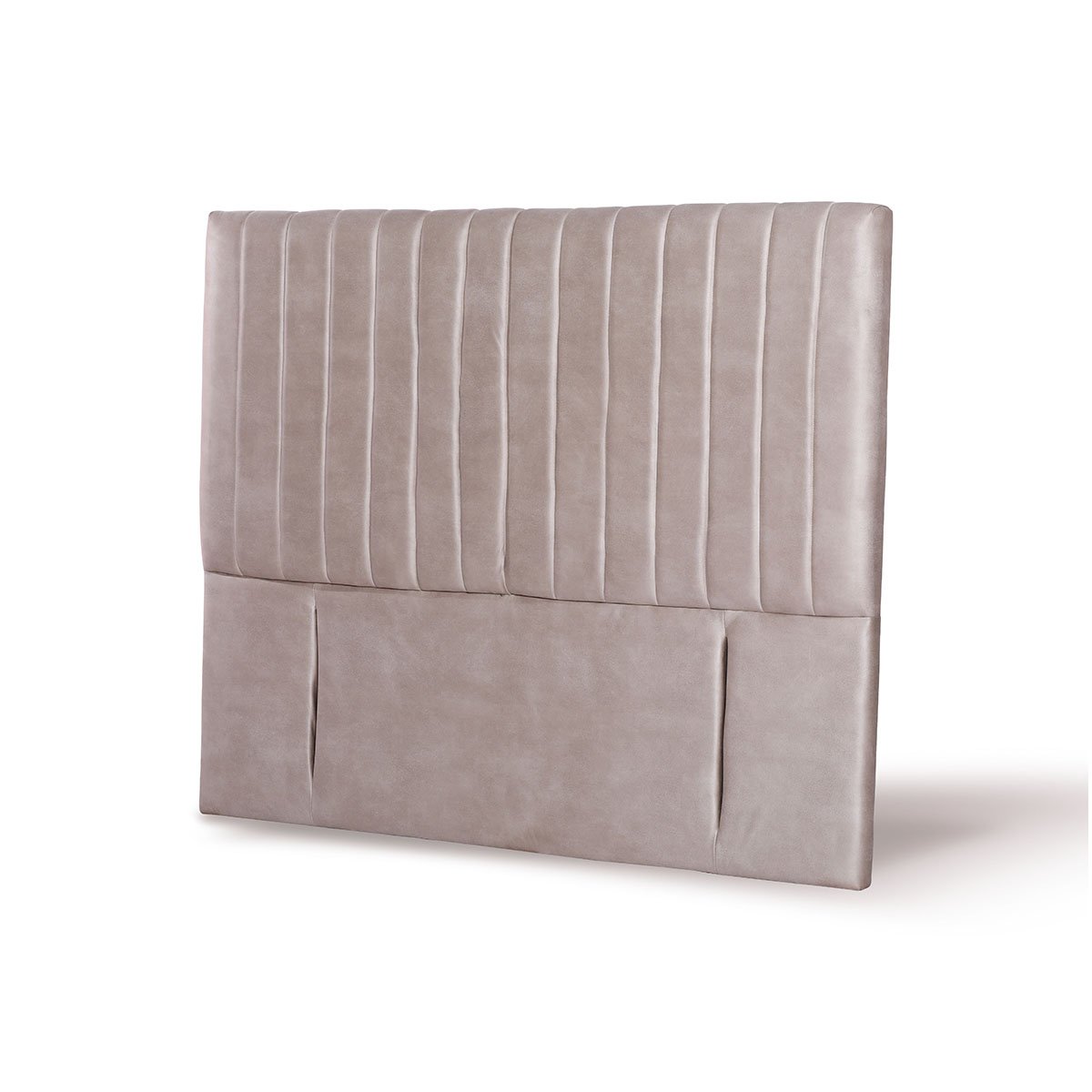 RESPALDO LATAM HOME SORRENTO KING MADERA CUERO GRIS - 2