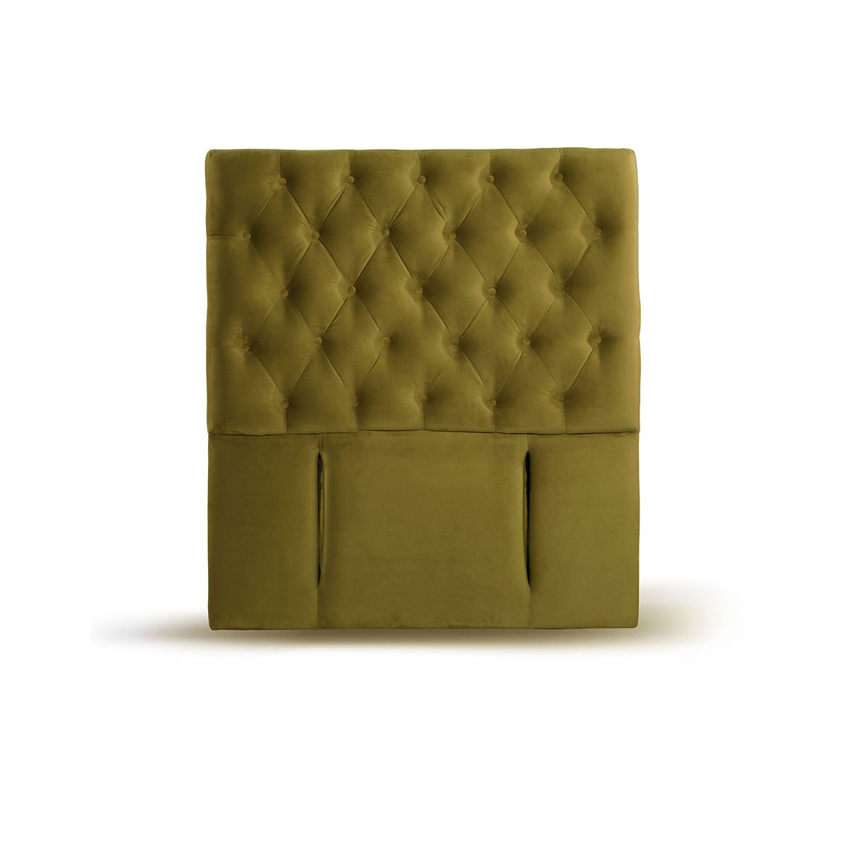 RESPALDO LATAM HOME FLORENCIA 1 PLAZA MADERA TELA VERDE - 1