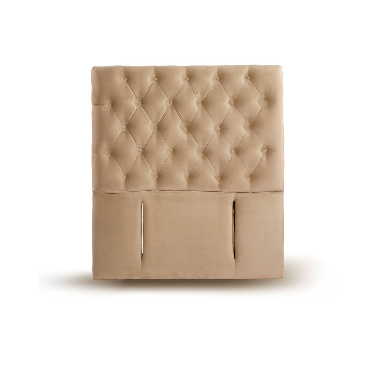 RESPALDO LATAM HOME FLORENCIA 1 PLAZA MADERA TELA BEIGE - 1