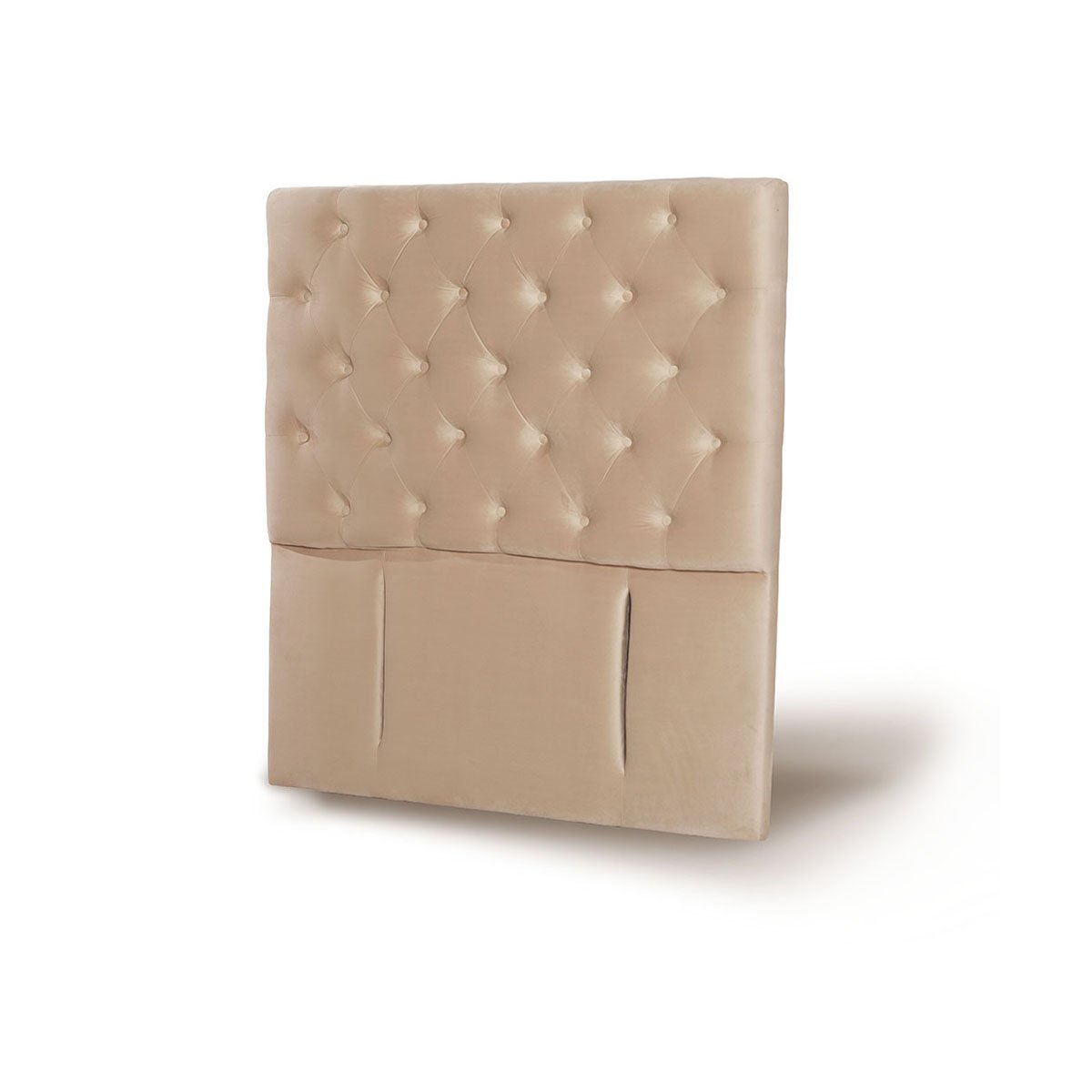 RESPALDO LATAM HOME FLORENCIA 1 PLAZA MADERA TELA BEIGE - 2