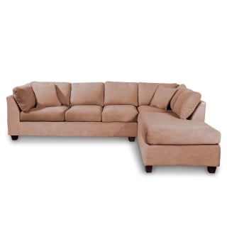 SOFÁ SECCIONAL LATAM HOME PADUA DERECHO 5 CUERPOS BEIGE TELA VELVET - 1