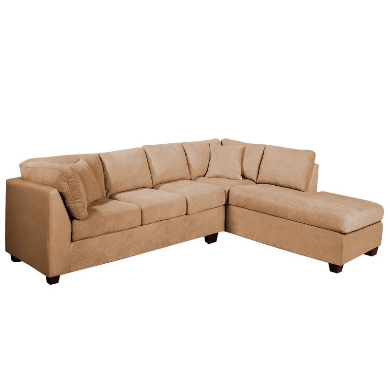 SOFÁ SECCIONAL LATAM HOME PADUA DERECHO 5 CUERPOS BEIGE TELA VELVET - 3