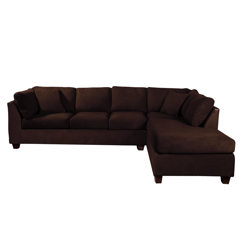 SOFÁ SECCIONAL LATAM HOME PADUA DERECHO 5 CUERPOS CHOCOLATE TELA VELVET - 2