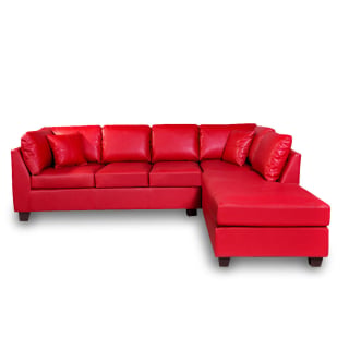 SOFÁ SECCIONAL LATAM HOME PADUA DERECHO 5 CUERPOS ROJO GRANO - 1