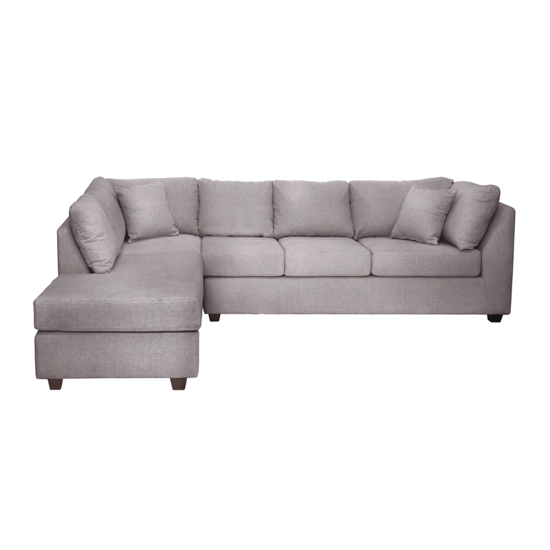 SOFÁ SECCIONAL LATAM HOME PADUA IZQUIERDO 5 CUERPOS LINO GRIS CLARO - 2