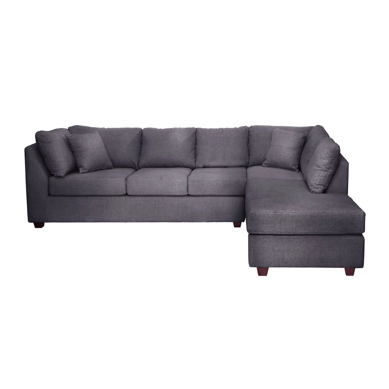 SOFÁ SECCIONAL LATAM HOME PADUA DERECHO 5 CUERPOS LINO GRIS OSCURO - 2