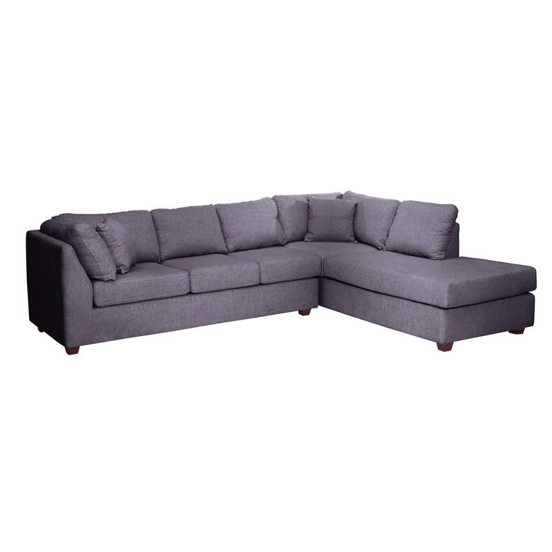 SOFÁ SECCIONAL LATAM HOME PADUA DERECHO 5 CUERPOS LINO GRIS OSCURO - 3