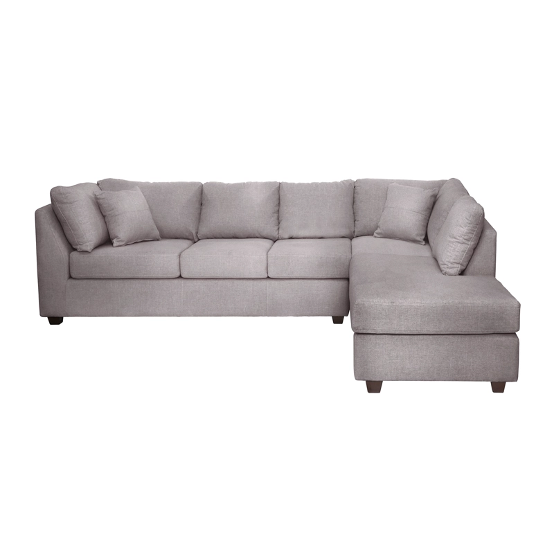 SOFÁ SECCIONAL LATAM HOME PADUA DERECHO 5 CUERPOS LINO GRIS CLARO - 2