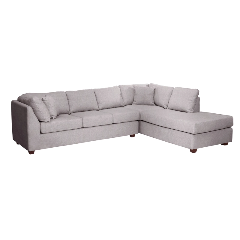 SOFÁ SECCIONAL LATAM HOME PADUA DERECHO 5 CUERPOS LINO GRIS CLARO - 3