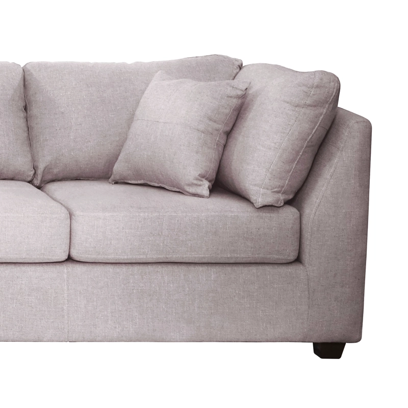 SOFÁ SECCIONAL LATAM HOME PADUA DERECHO 5 CUERPOS LINO GRIS CLARO - 5