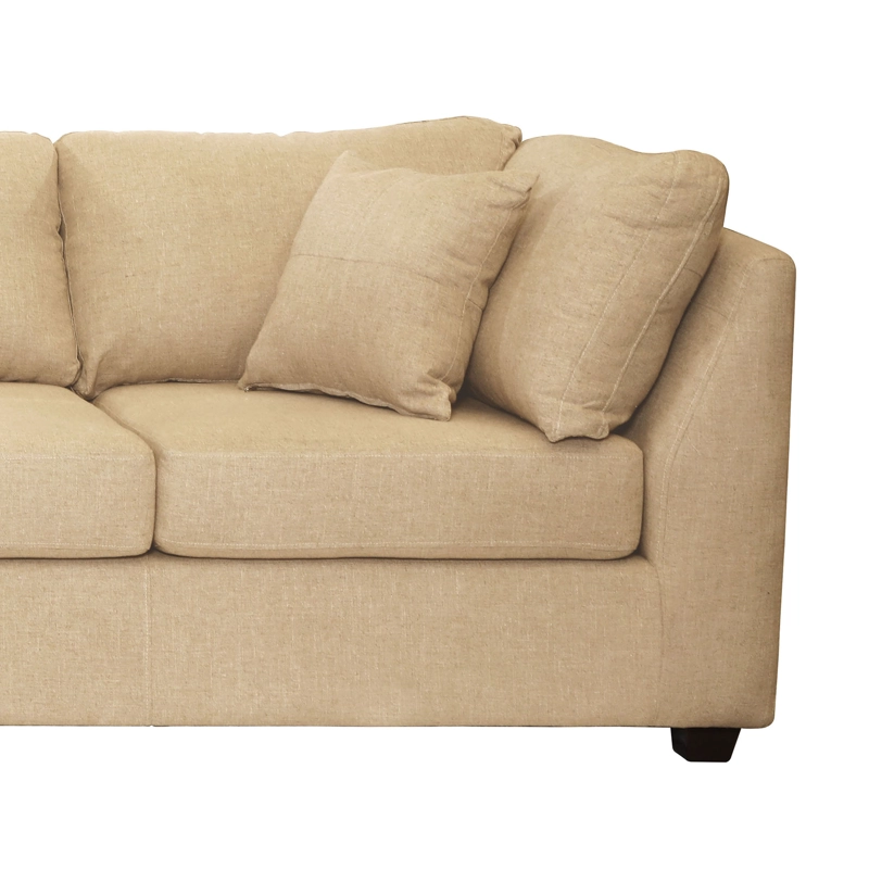 SOFÁ SECCIONAL LATAM HOME PADUA DERECHO 5 CUERPOS LINO BEIGE NATURAL - 5