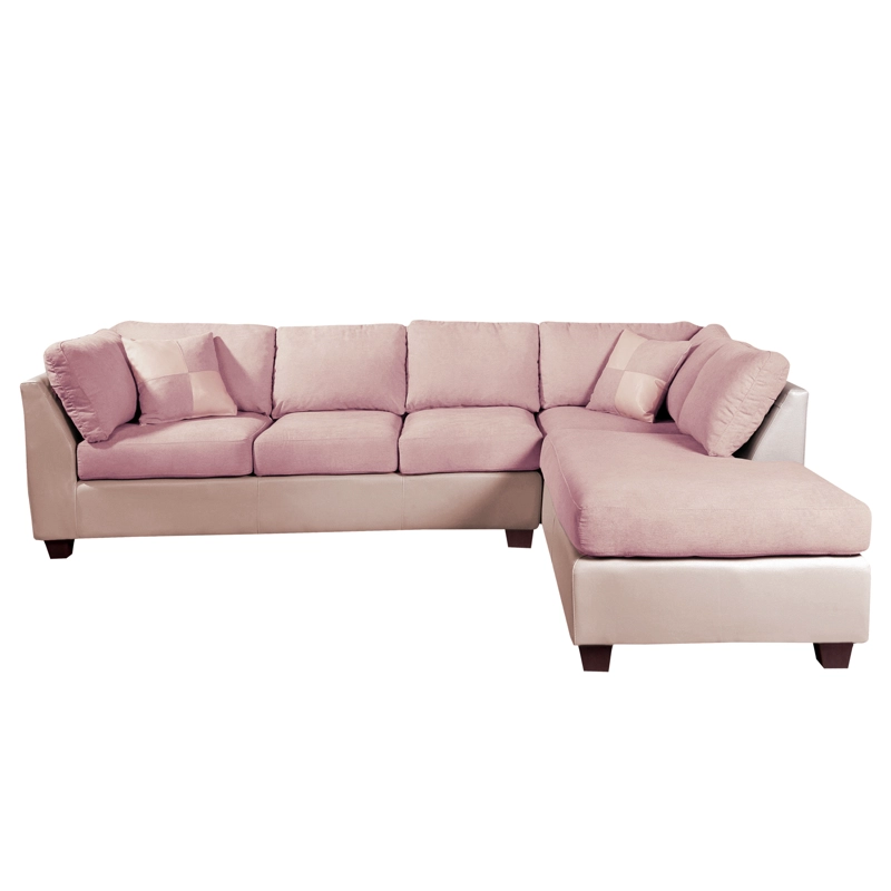 SOFÁ SECCIONAL LATAM HOME PADUA DERECHO 5 CUERPOS BEIGE TELA VELVET - 2