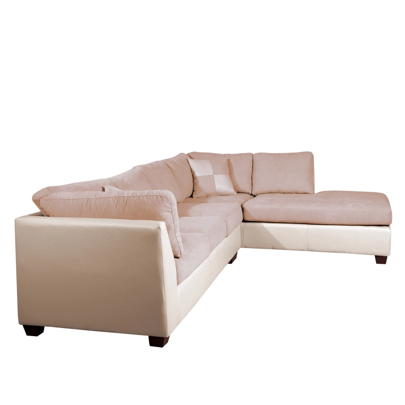 SOFÁ SECCIONAL LATAM HOME PADUA DERECHO 5 CUERPOS BEIGE TELA VELVET - 3