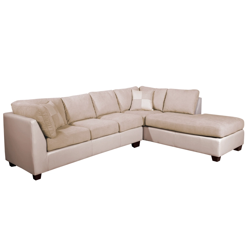SOFÁ SECCIONAL LATAM HOME PADUA DERECHO 5 CUERPOS BEIGE TELA VELVET - 4