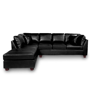 SOFÁ SECCIONAL LATAM HOME PADUA IZQUIERDO 5 CUERPOS NEGRO GRANO - 1