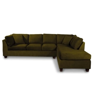 SOFÁ SECCIONAL LATAM HOME PADUA DERECHO 5 CUERPOS VERDE TELA VELVET - 1