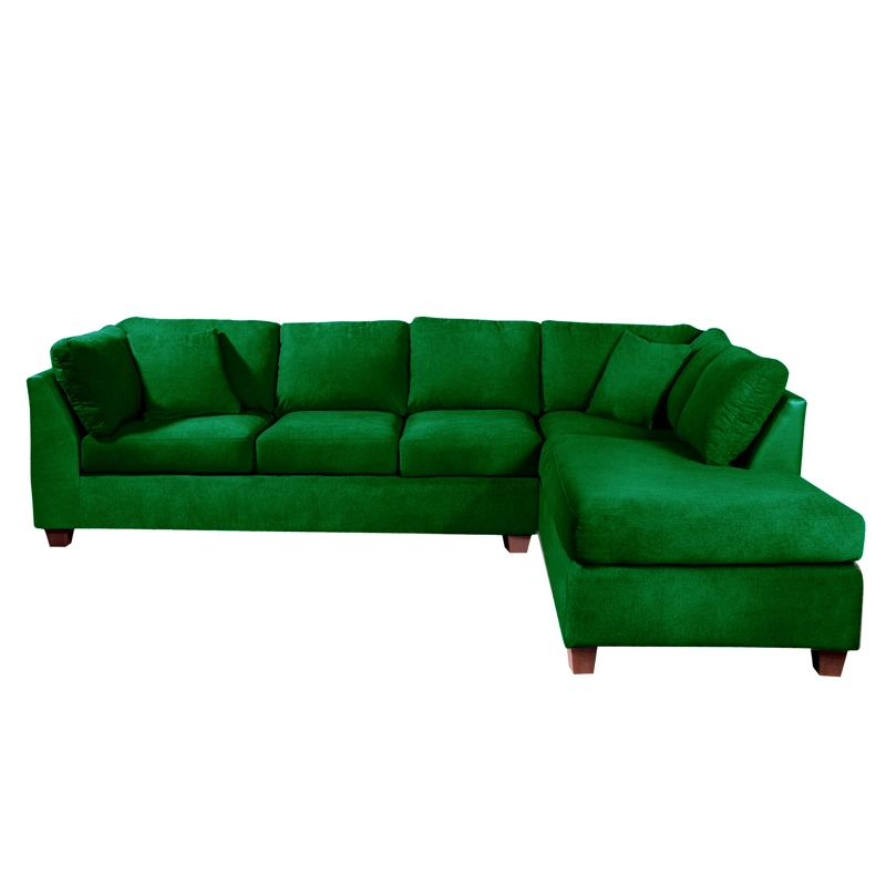 SECCIONAL PADUA DER TELA VELVET VERDE | Verde | Derecho - 2