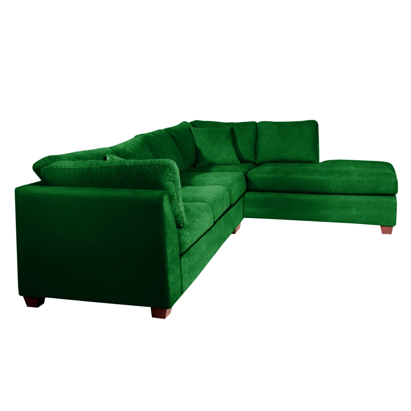 SECCIONAL PADUA DER TELA VELVET VERDE | Verde | Derecho - 3