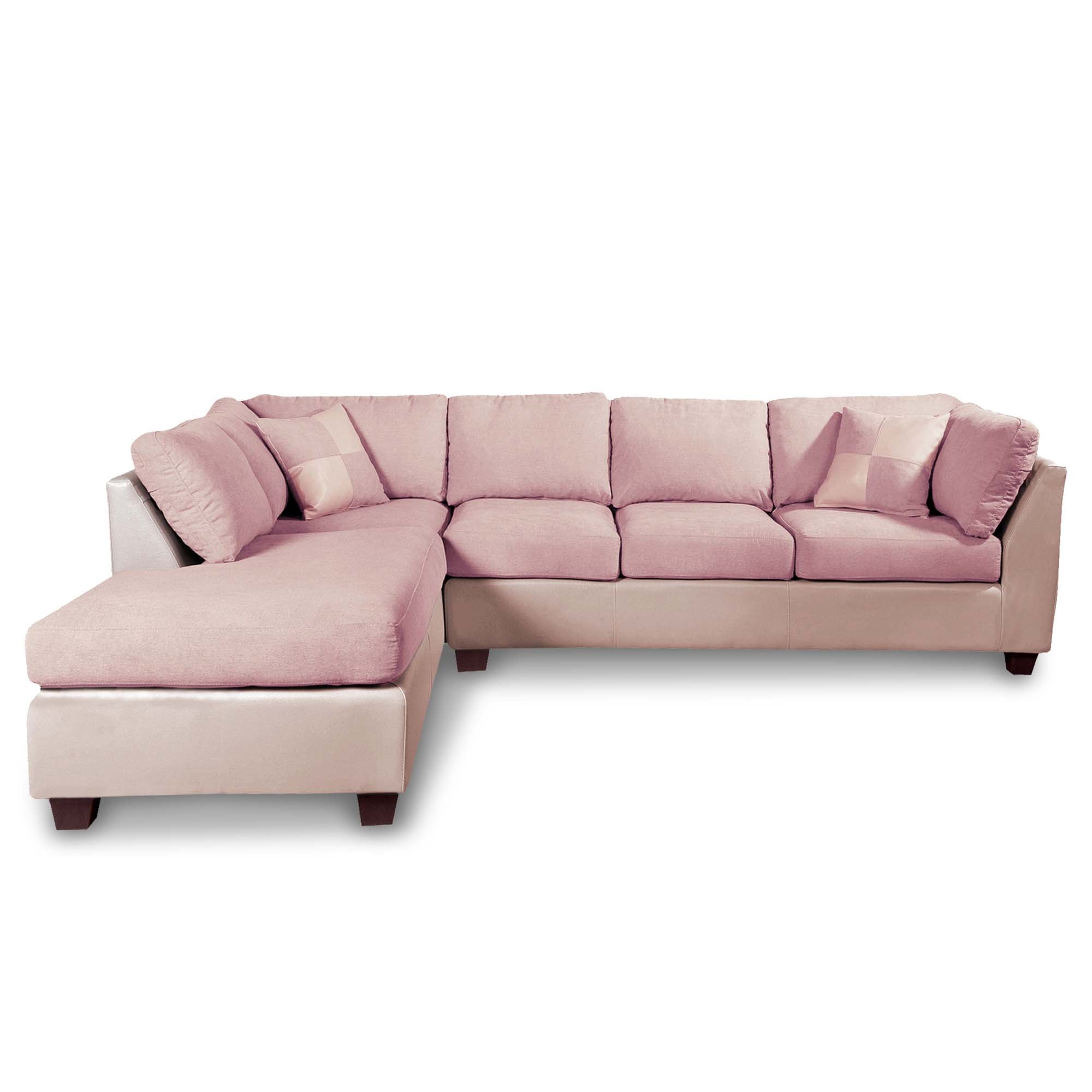 SOFÁ SECCIONAL LATAM HOME PADUA IZQUIERDO 5 CUERPOS BEIGE TELA VELVET - 1