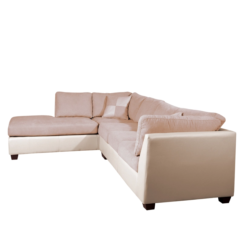 SOFÁ SECCIONAL LATAM HOME PADUA IZQUIERDO 5 CUERPOS BEIGE TELA VELVET - 3