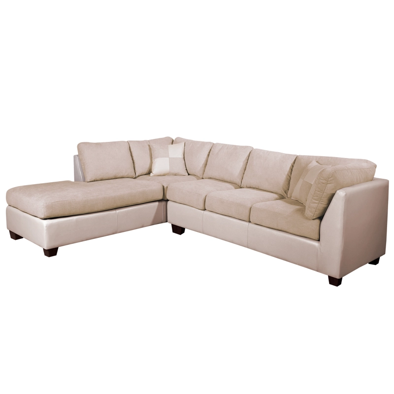 SOFÁ SECCIONAL LATAM HOME PADUA IZQUIERDO 5 CUERPOS BEIGE TELA VELVET - 4
