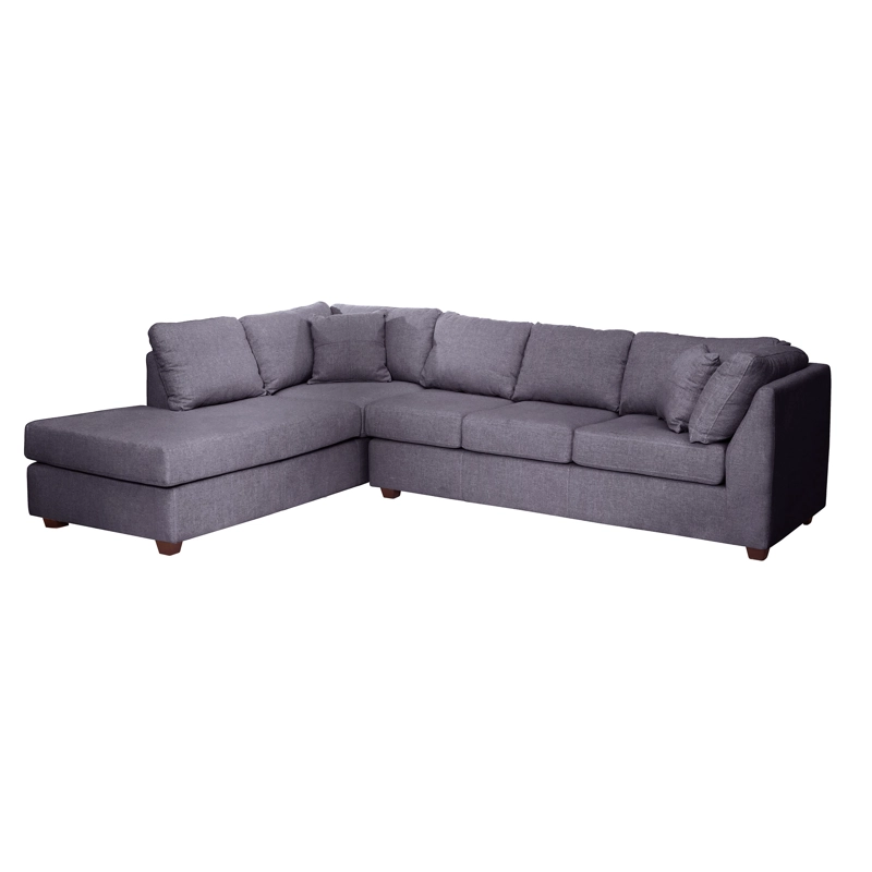 SOFÁ SECCIONAL LATAM HOME PADUA IZQUIERDO 5 CUERPOS LINO GRIS OSCURO - 3
