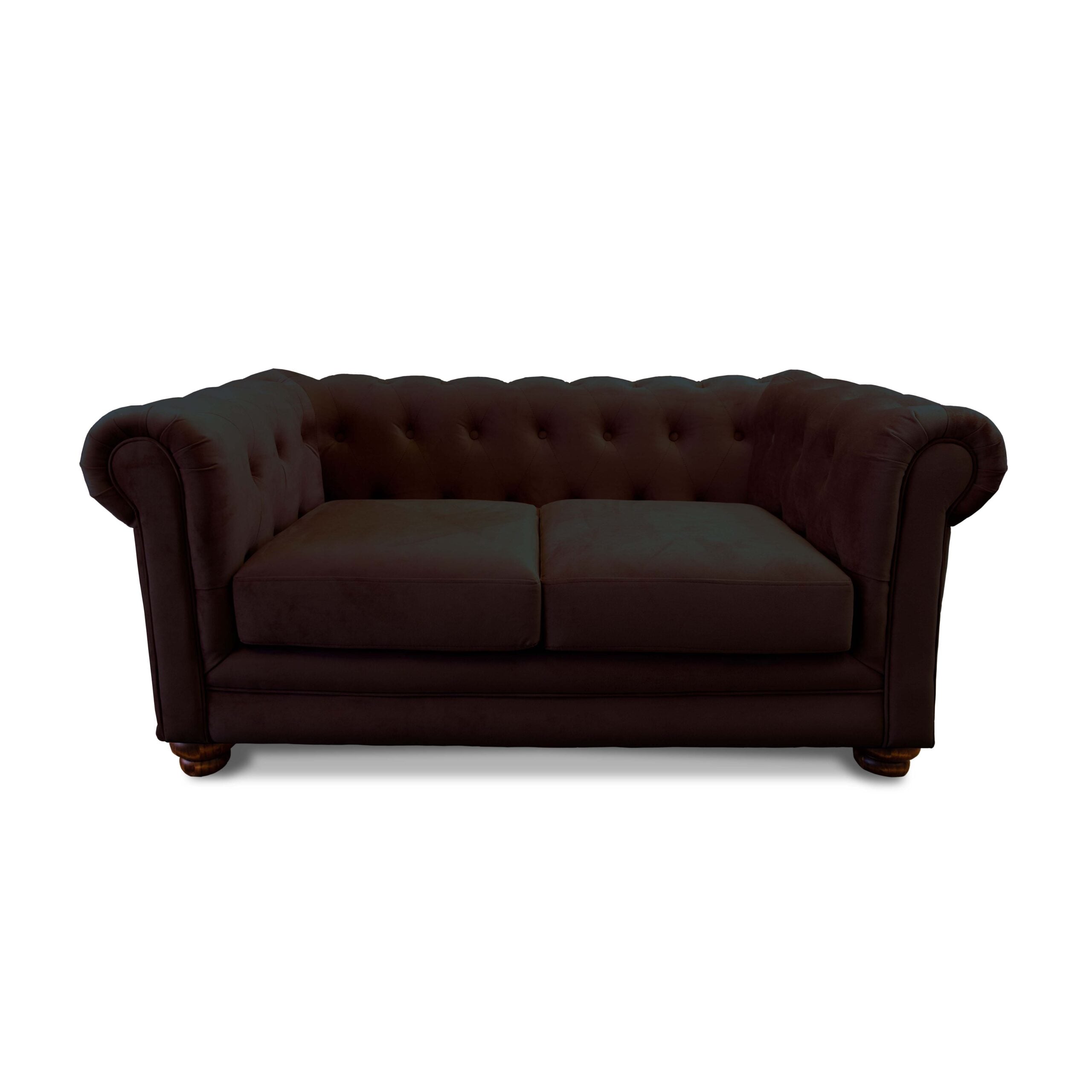 SOFA FLORENCIA 2C TELA VELVET CHOCOLATE - 1