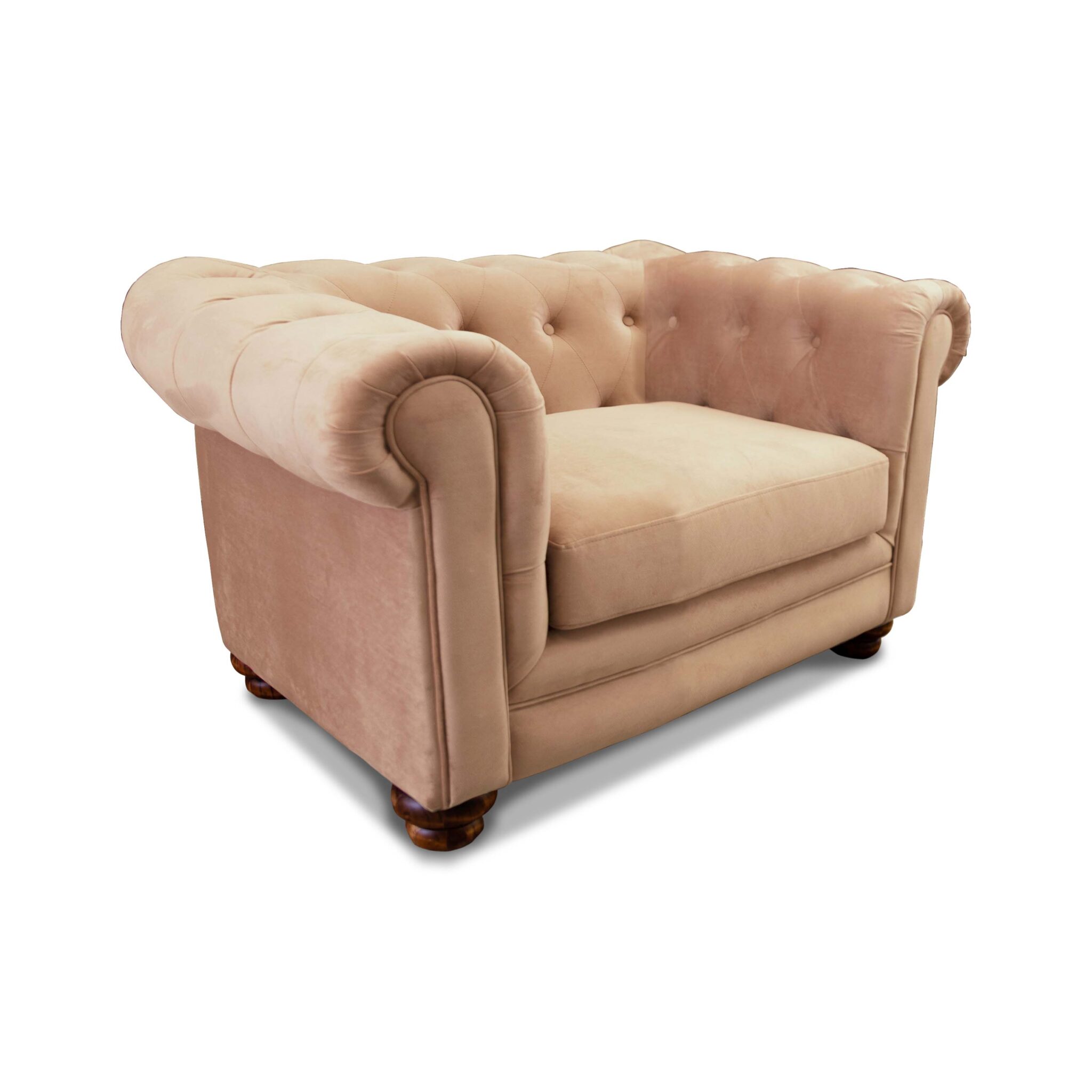 SOFA FLORENCIA 1C TELA VELVET BEIGE - 2