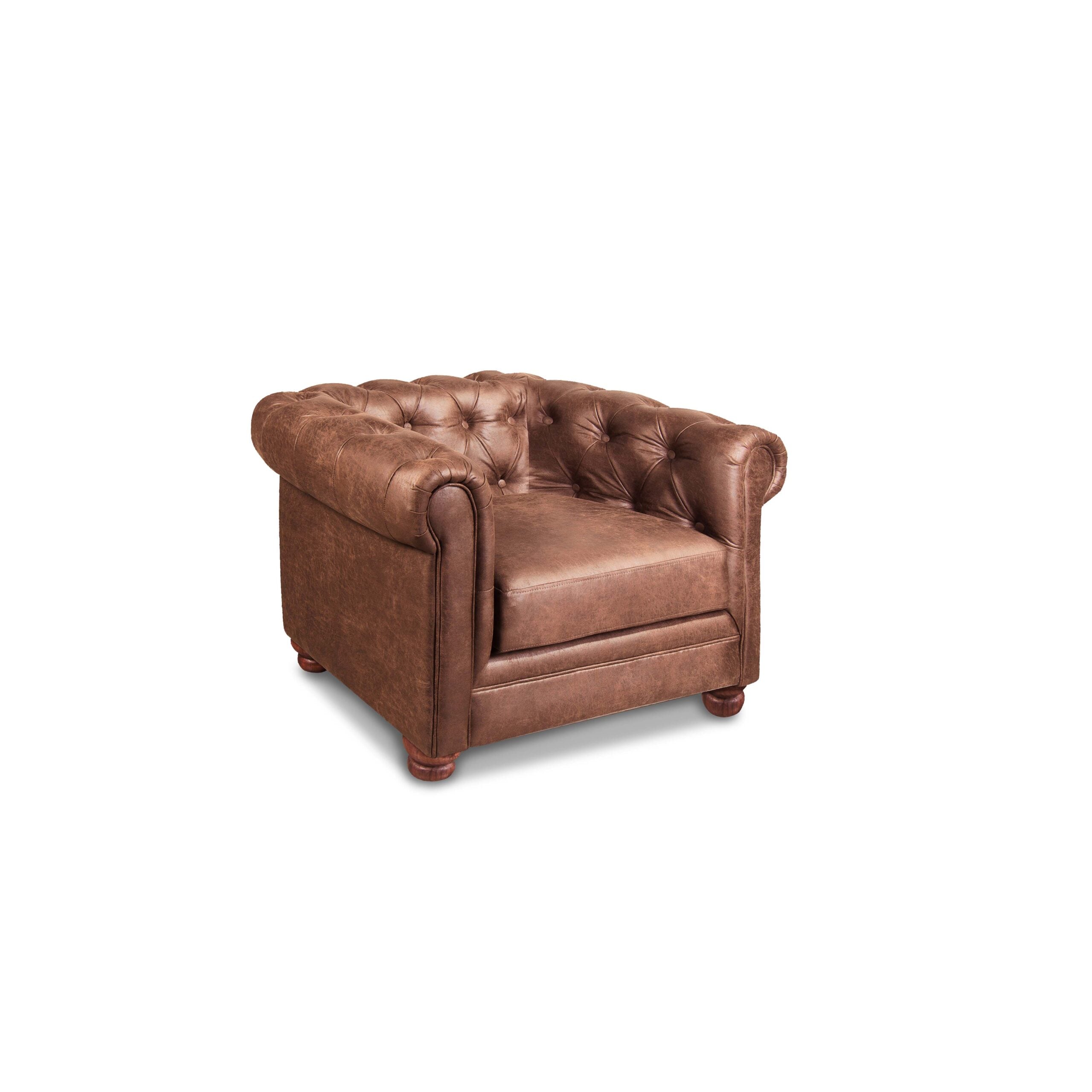 SOFA FLORENCIA 1C CUERO COLORADO CARAMELO - 3