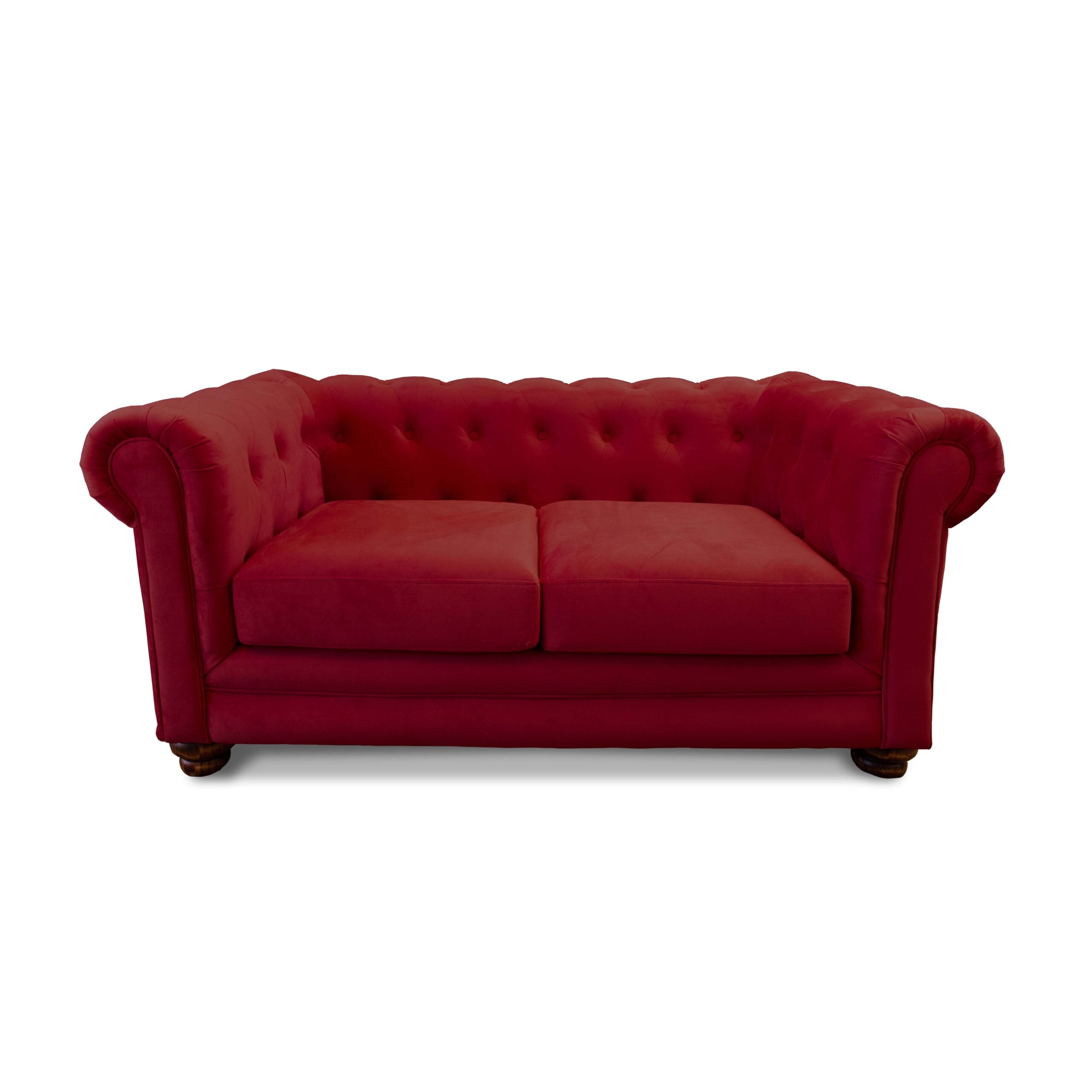 SOFA FLORENCIA 2C TELA VELVET BURDEO - 1
