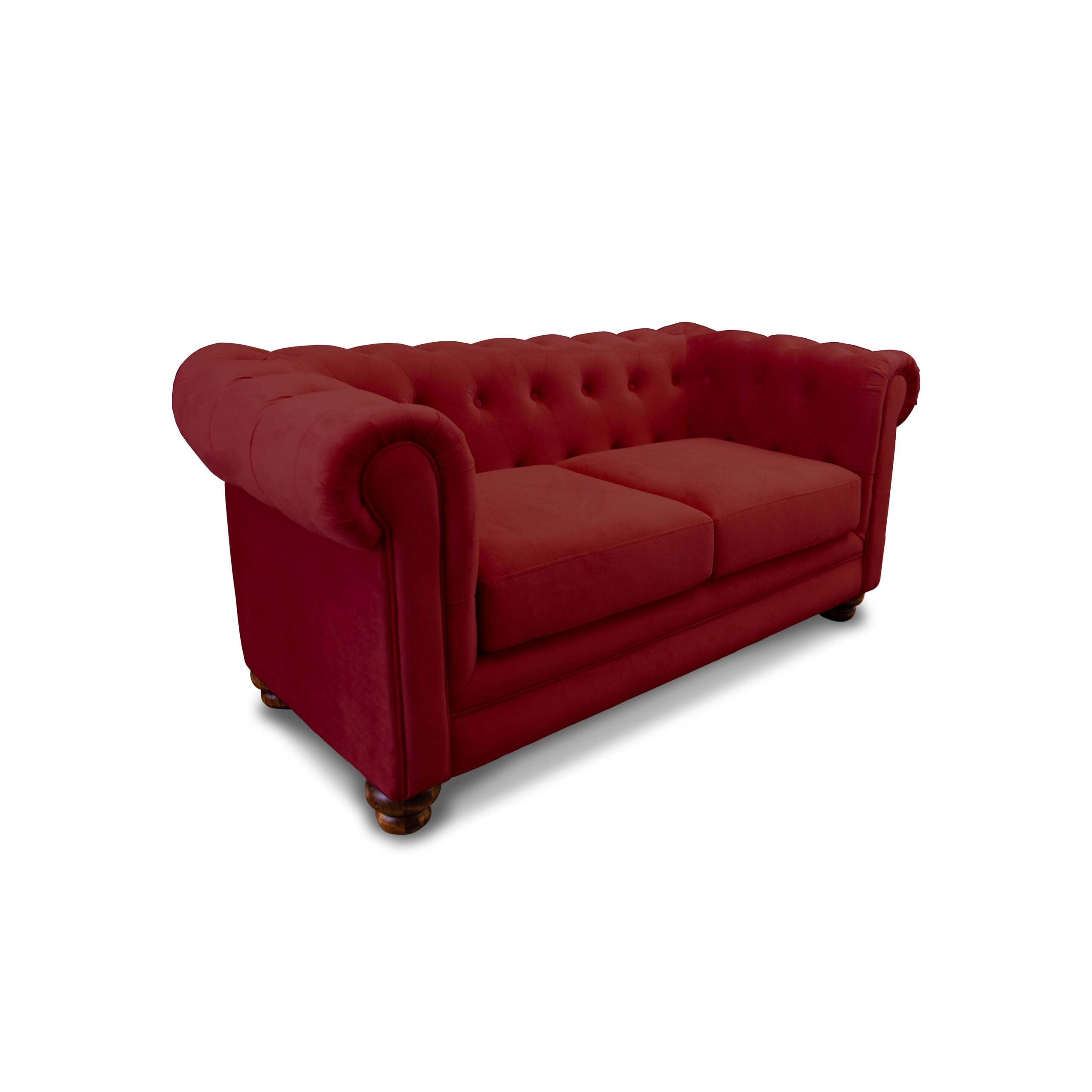 SOFA FLORENCIA 2C TELA VELVET BURDEO - 2