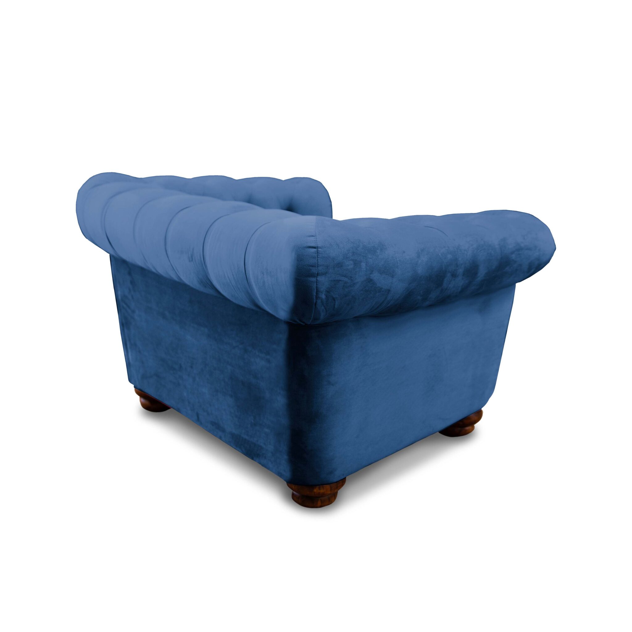 SOFA FLORENCIA 1C TELA VELVET AZUL PETROLEO - 3