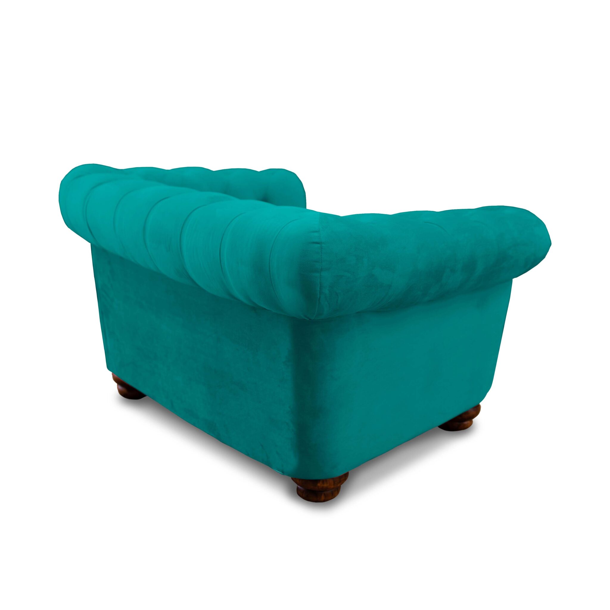 SOFA FLORENCIA 1C TELA VELVET TURQUESA - 3