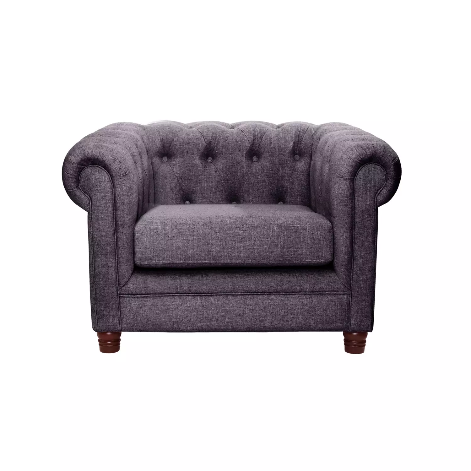 SOFA FLORENCIA 1C LINO GRIS OSCURO - 1