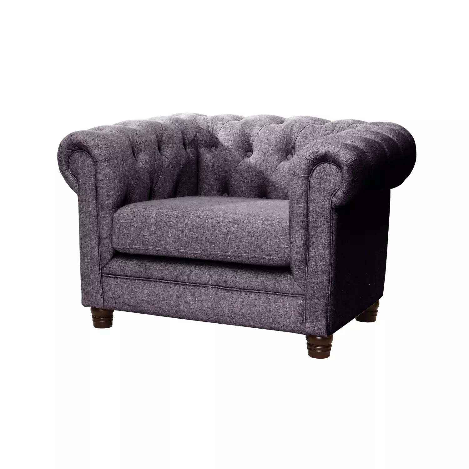 SOFA FLORENCIA 1C LINO GRIS OSCURO - 2