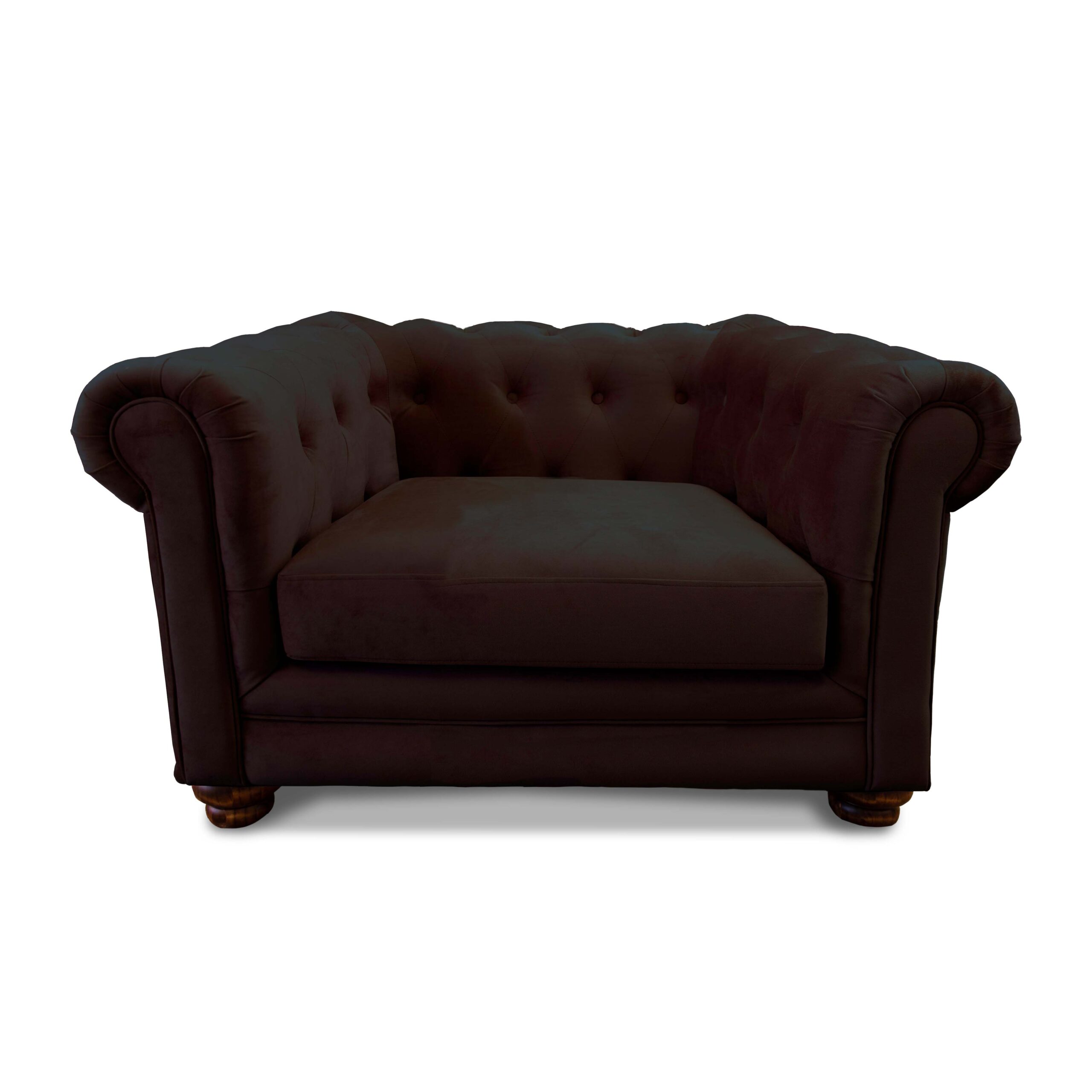 SOFA FLORENCIA 1C TELA VELVET CHOCOLATE - 1
