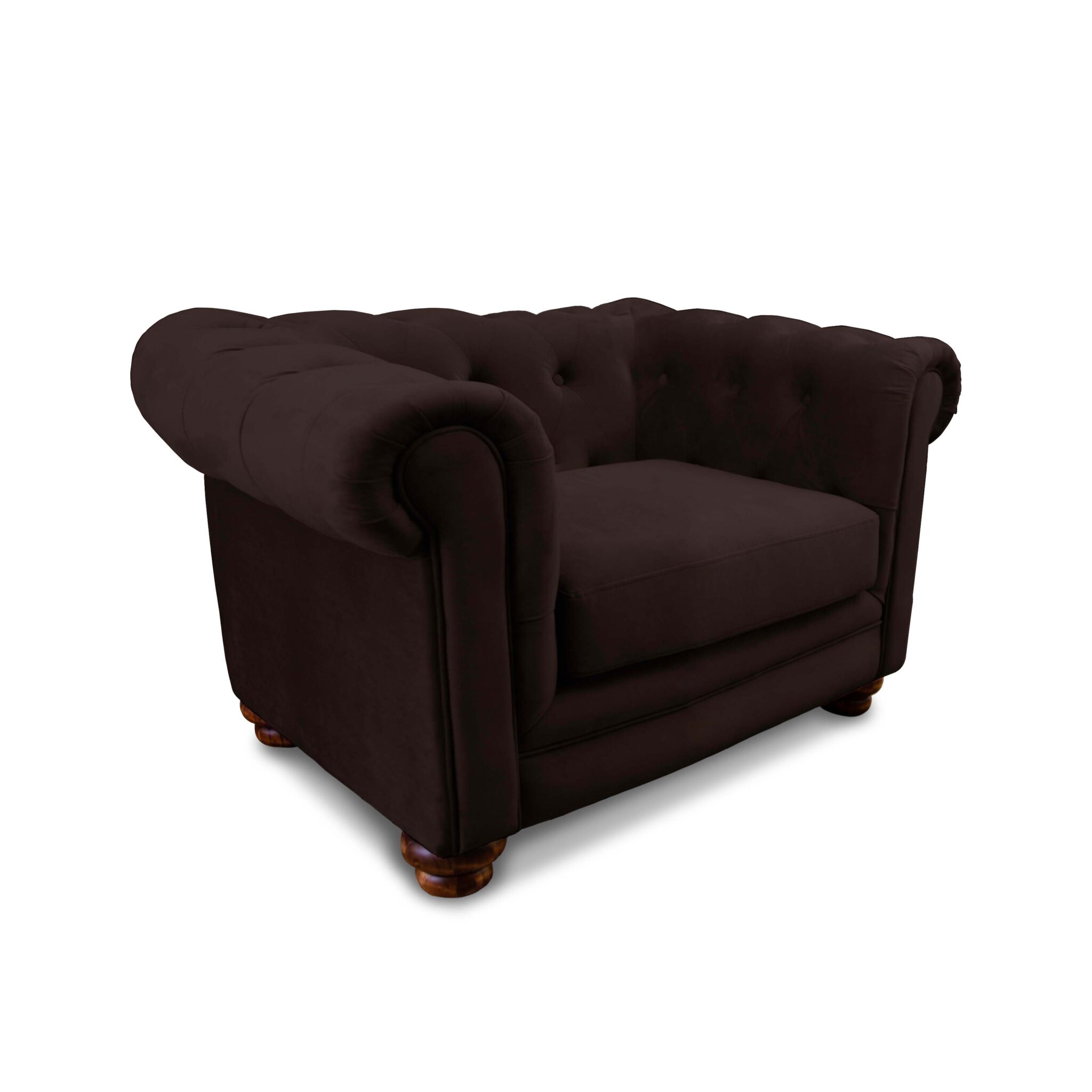 SOFA FLORENCIA 1C TELA VELVET CHOCOLATE - 2