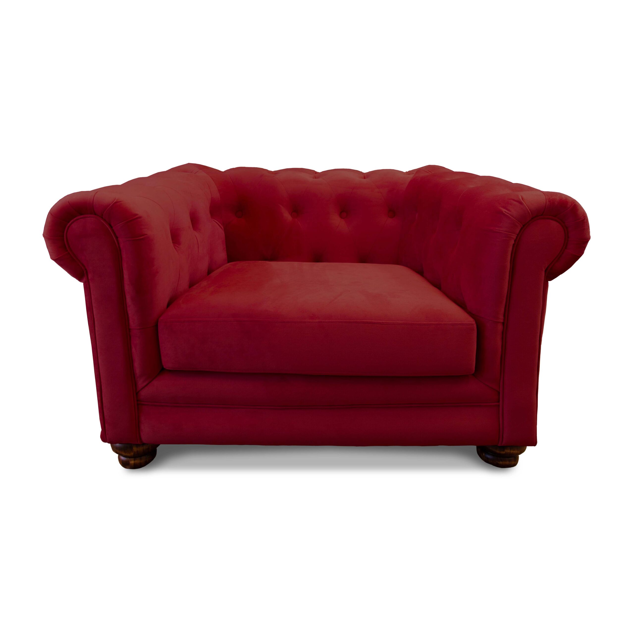 SOFA FLORENCIA 1C TELA VELVET BURDEO - 1