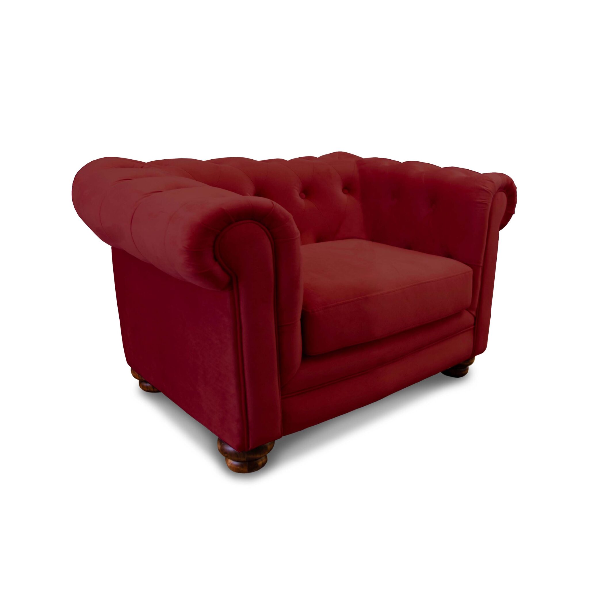 SOFA FLORENCIA 1C TELA VELVET BURDEO - 2