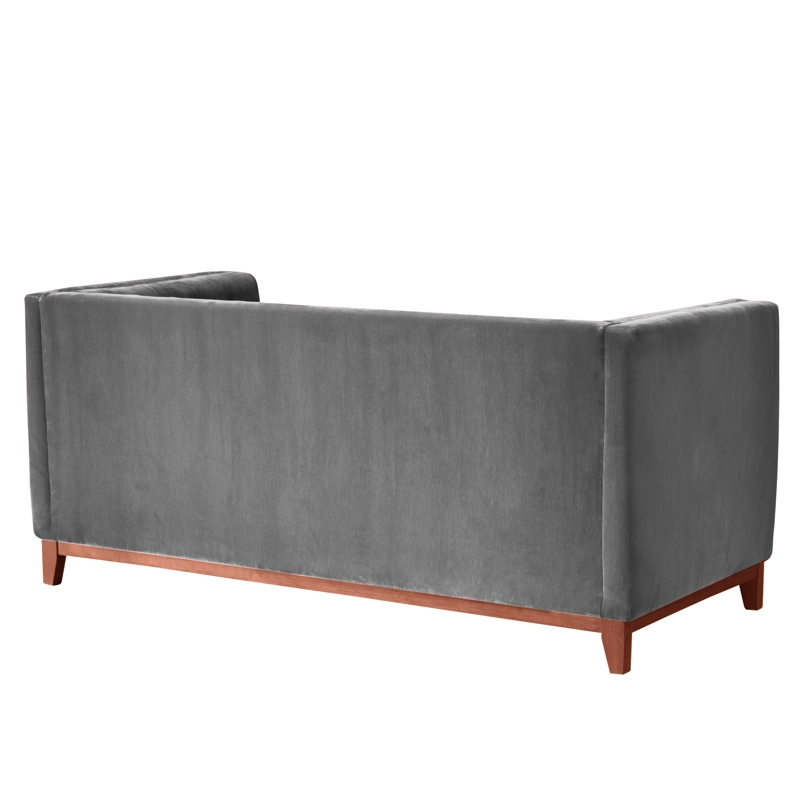 SOFA LATAM HOME ROMA 3 CUERPOS GRIS VELVET - 5