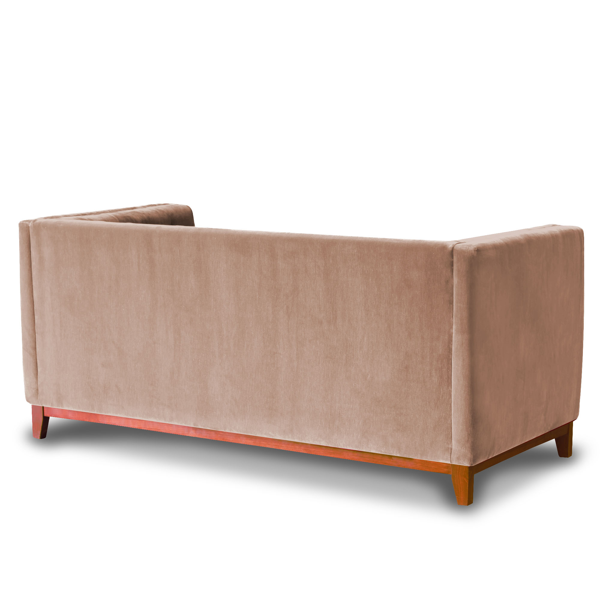 SOFA LATAM HOME ROMA 2 CUERPOS BEIGE TELA VELVET - 3