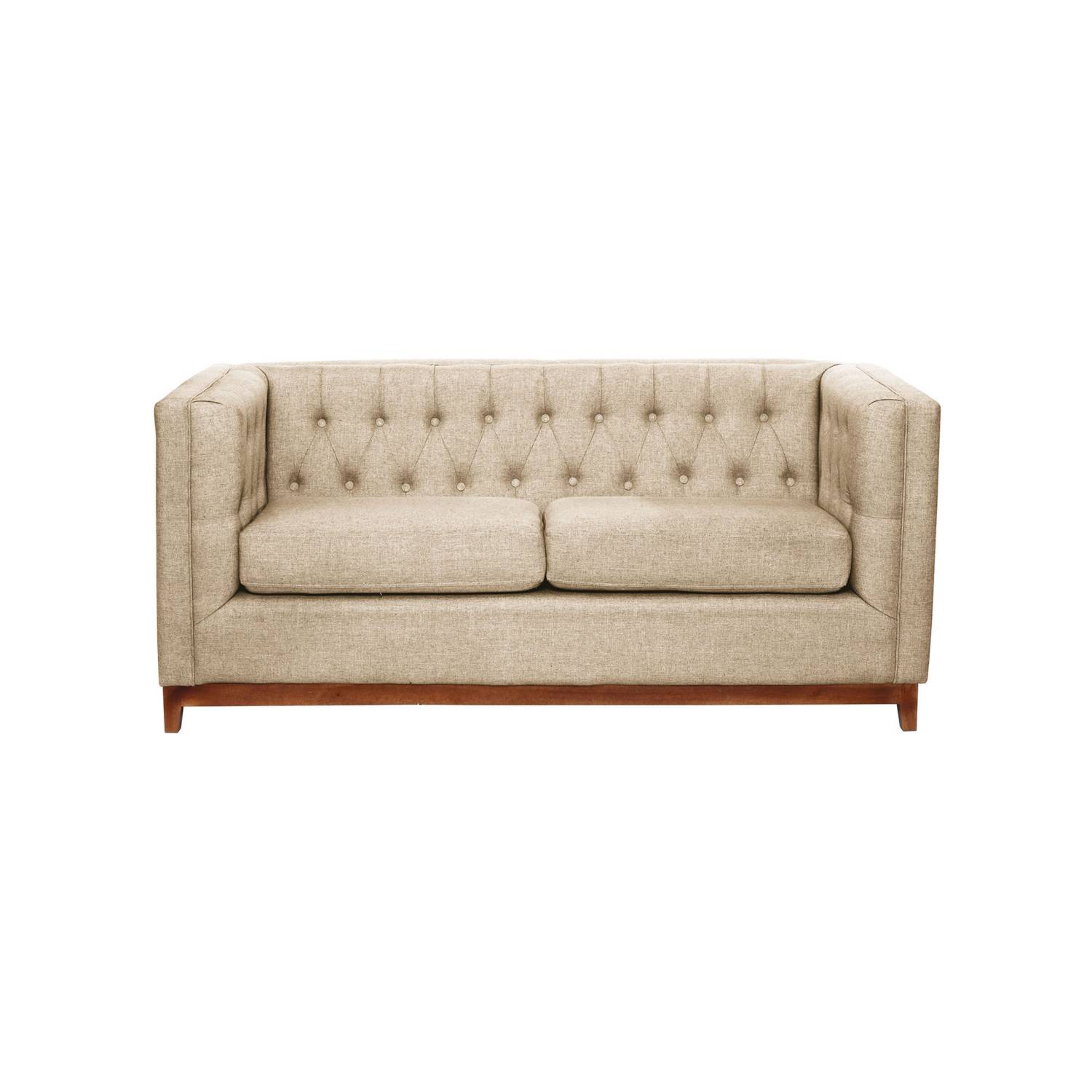SOFA LATAM HOME ROMA 2 CUERPOS LINO NATURAL - 1