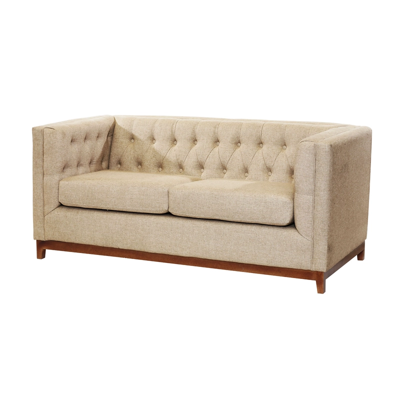 SOFA LATAM HOME ROMA 2 CUERPOS LINO NATURAL - 2